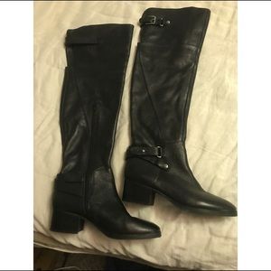 Nine West thigh high leather boots